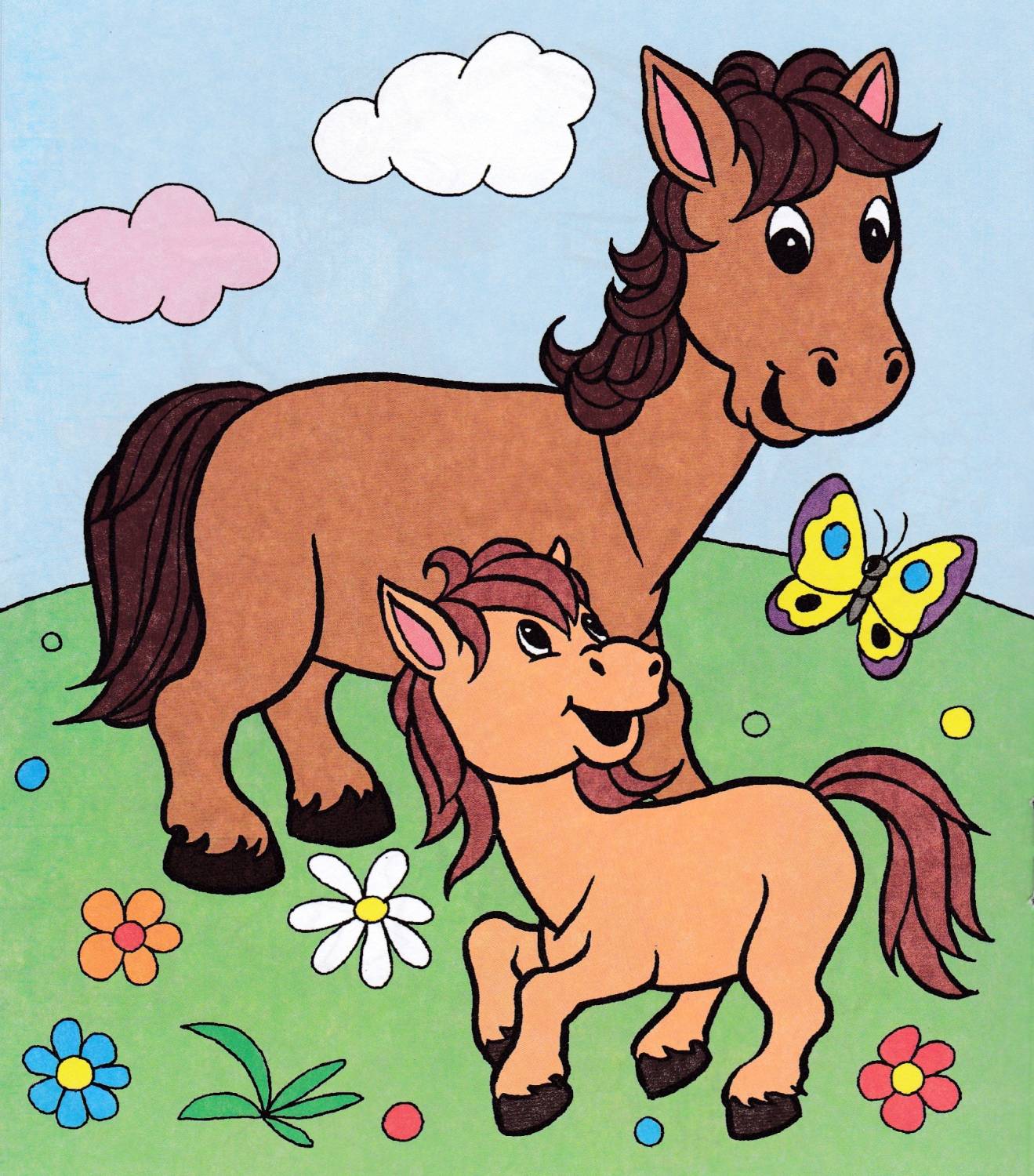 Мама лошадка. Жеребенок для детей. Лошадка для детей. Животные для малышей лошадка. Разноцветные лошадки для детей.
